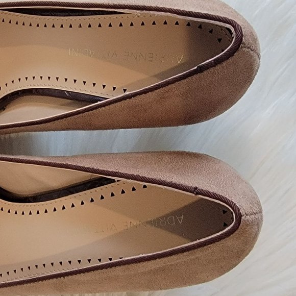 ADRIENNE VITTADINI Women's Nanna Buckle Block Heel Pointed Toe Suede Shoes 8.5 - Picture 4 of 13